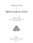 Montcalm et Lévis. Guerre du Canada 1756-1760. Page de titre