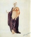 Étude de costume pour une noble florentine