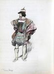 Étude de costume pour le Duc Alexandre de Medicis